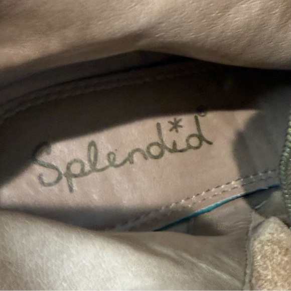 Splendid Tan Ankle Booties Western Style Zipper Closure leather Women’s Size 8 - Picture 6 of 9